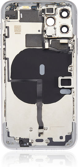 Backcover mit vorinstallierten Kleinteilen iPhone 11 Pro ohne Logo Aftermarket Plus Silber