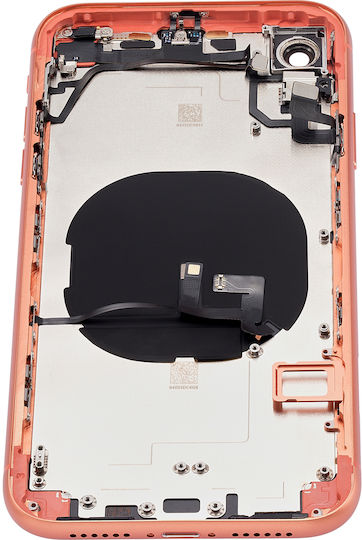 Carcasă Spate cu Componente Mici Preinstalate iPhone Xr Fără Logo Aftermarket Plus Coral