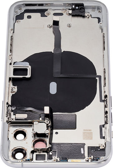Backcover mit vorinstallierten Kleinteilen iPhone 11 Pro ohne Logo Aftermarket Plus Silber