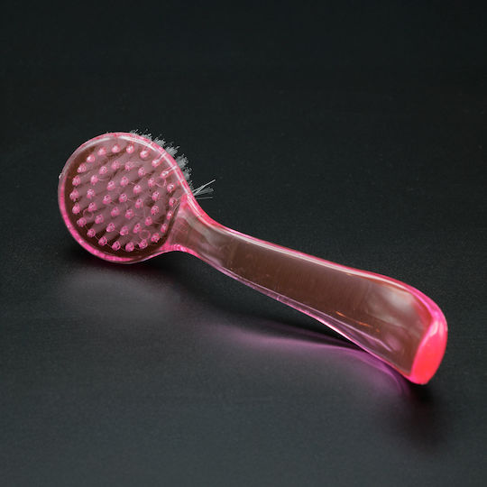 Global Fashion Round Dusting Brush Handle Pink