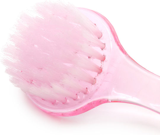 Global Fashion Round Dusting Brush Handle Pink