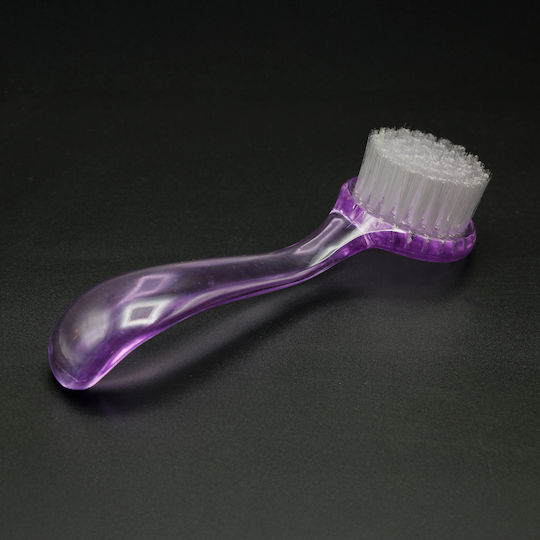 Global Fashion Rundstaubpinsel mit violettem Griff