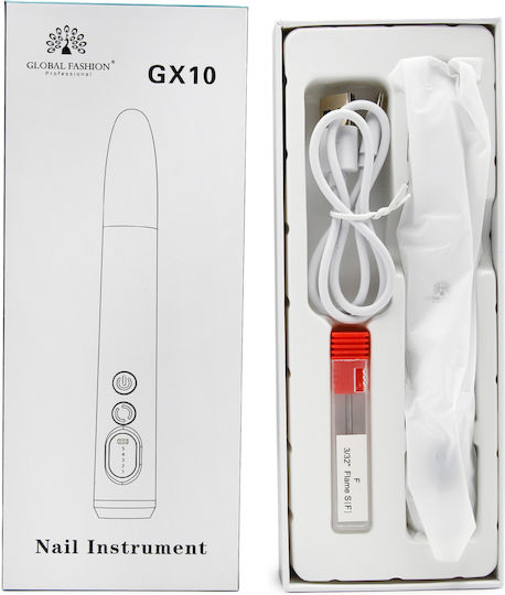 Global Fashion Gx10 Freză electrică pentru unghii Albă