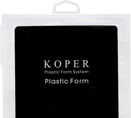 Global Fashion Reusable Upper Nail Forms Koper Marked Arched Almond 120 Pcs