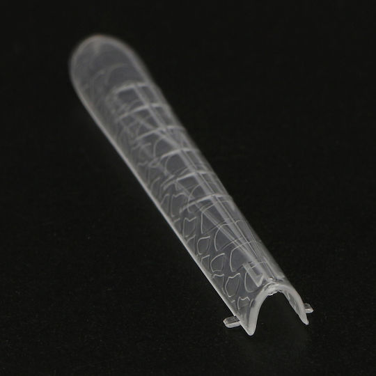 Global Fashion Plastic Nail Forms 120 Pieces Medium Square Snake Print