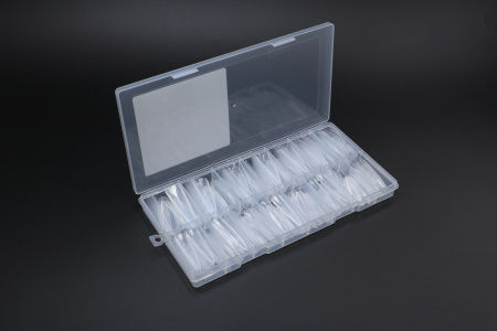 Global Fashion “long Stiletto” Dual Forms Nail Extensions 15 Sizes 240 Pieces Stiletto