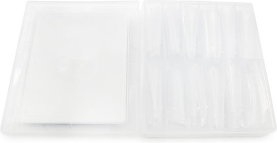 Global Fashion Top Plastik-Nagelformen 120 Stück, Gewölbt, Mandelförmig, Schlangenmuster