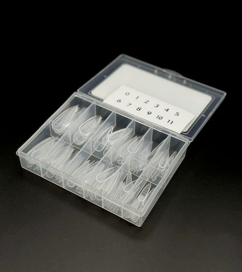 Global Fashion Plastic Stiletto Nail Forms Markings 120 Pcs No 2 25470