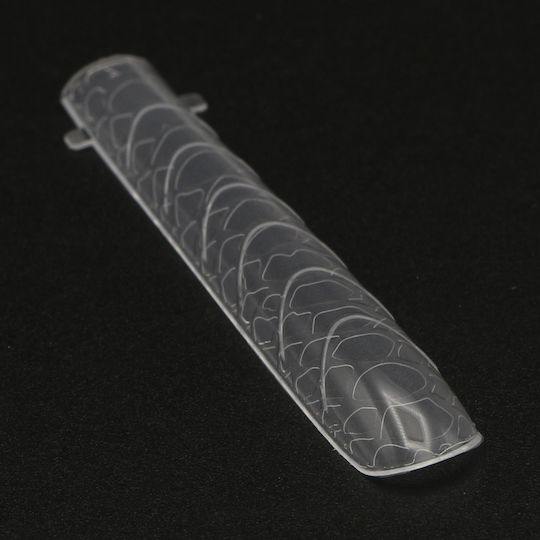 Global Fashion Top Plastic Nail Forms 120 Pcs Narrow Square Snake Print