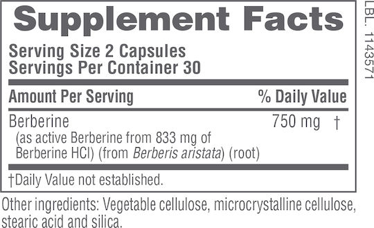 Nature's Plus Pro Berberine 750mg 60 caps