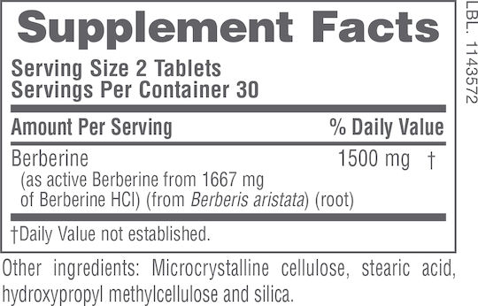 Nature's Plus Pro Berberine 1500mg 60 ταμπλέτες