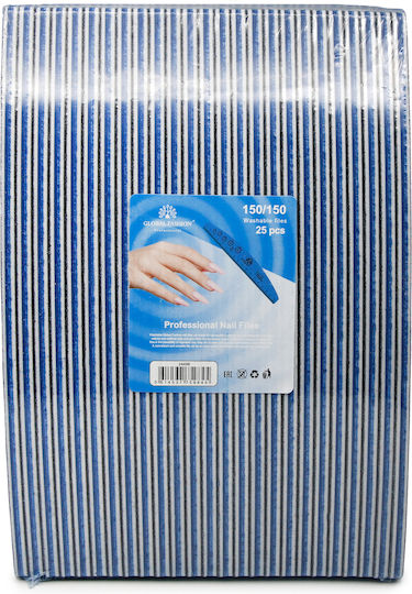 Global Fashion Nail File Ruler 150/150 Blue
