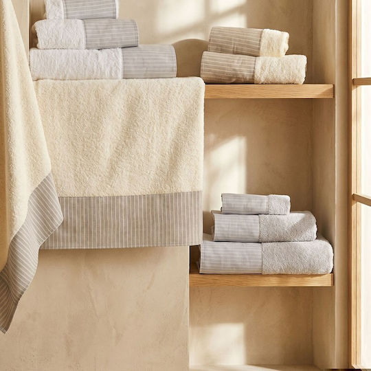 Rythmos Bath Towel Set 3 pcs Ecru 500 gsm Weight