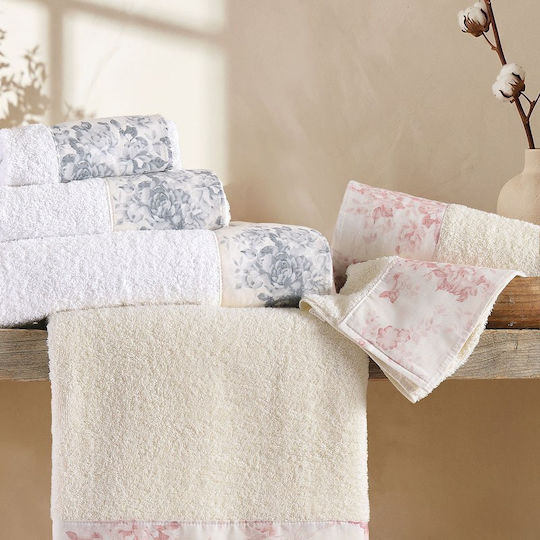 Rythmos Bath Towel Set 3 pcs Pink Weight 500gr/m²