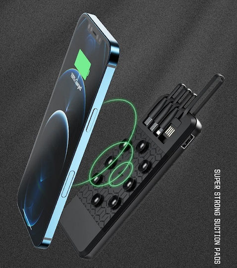X20 Външна батерия 10000mAh Захранване с висока мощност Черна