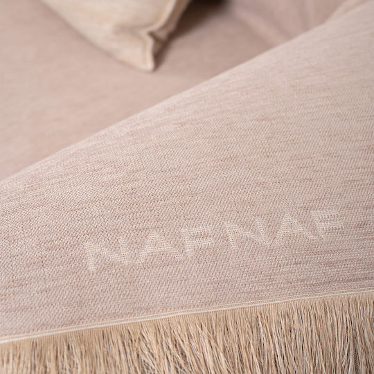 Viersitzer-Sofaüberwurf 180x350 Naf-naf Highline Dunkelbeige 358-135