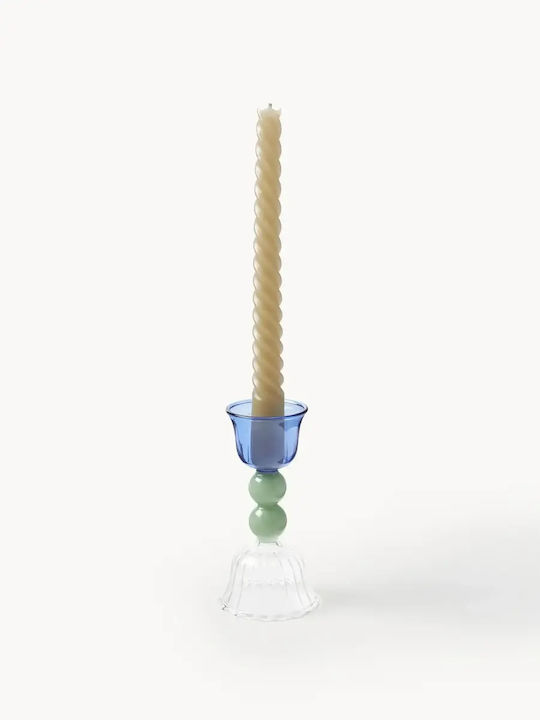 &Klevering Glas-Kerzenhalter 12x6x6 cm (Verschiedene Farben)