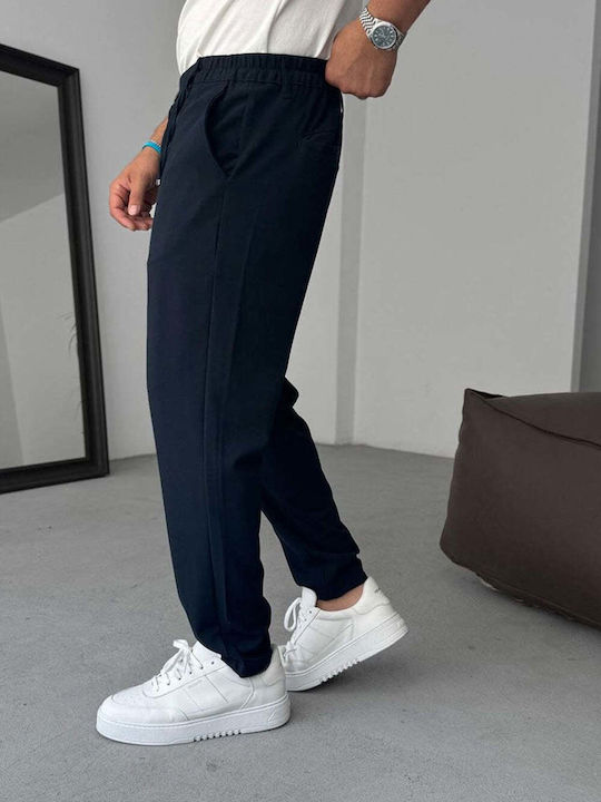 Men’s Loose Fit Dark Blue Trousers