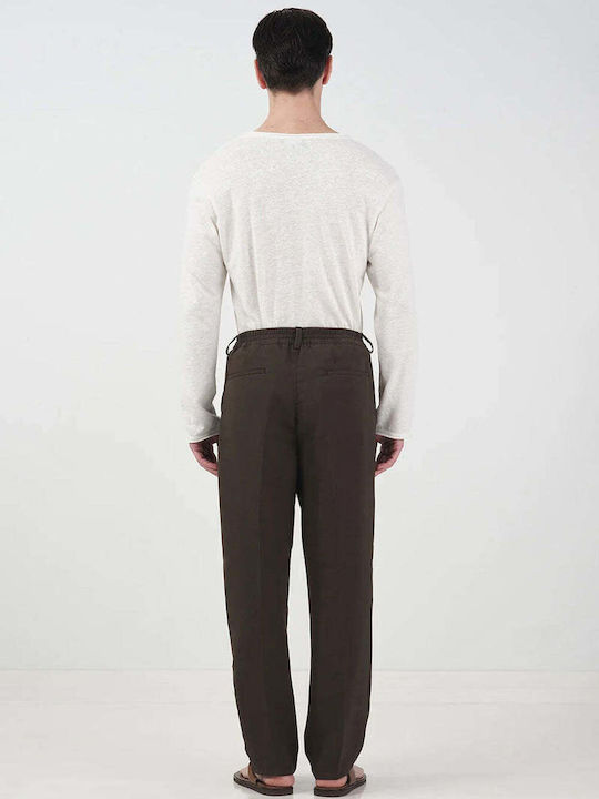 Men’s Brown Suit Trousers