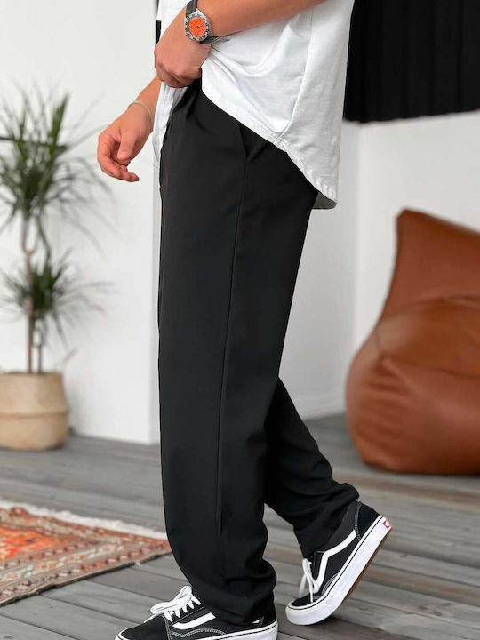Men's Loose Fit Trousers Black