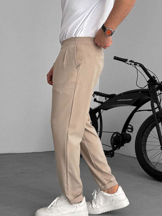 Men's Beige Trousers
