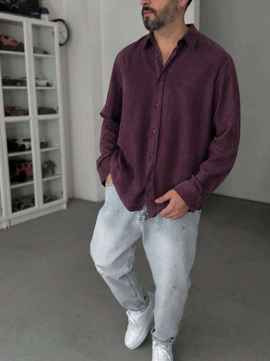 Long Sleeve Burgundy Shirt