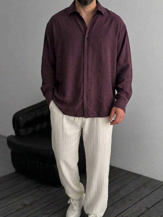 Long Sleeve Burgundy Shirt