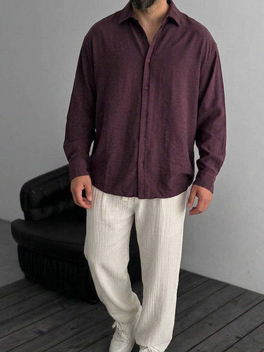 Long Sleeve Burgundy Shirt