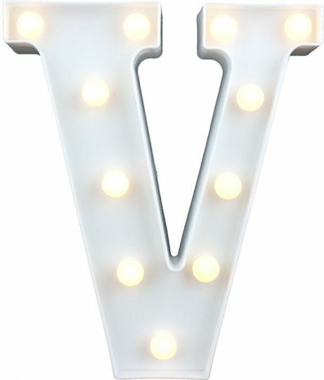 Decorative Lamp Letter White