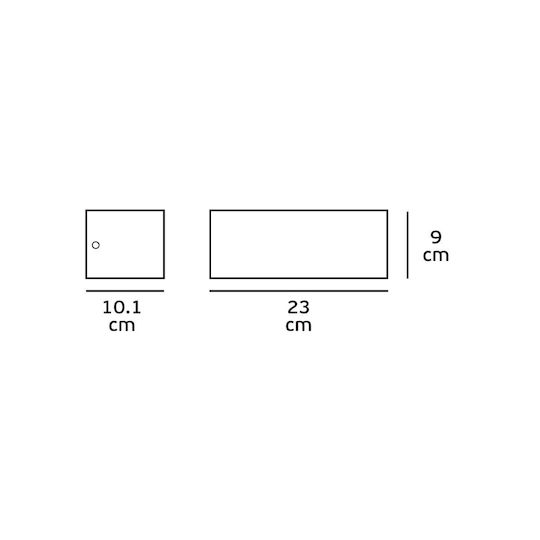 VK Lighting Стенно Външно Осветително Тяло LED IP65 20W 23x9x10.1εκ.