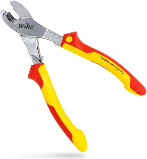 Wiha Cable Cutter Professional Electric Cutting Pliers Red Yellow Opening Spring