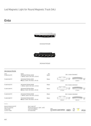 VK Lighting Commercial Linear LED Ceiling Light 2W Warm White