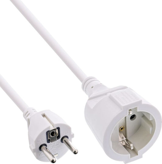 InLine Extension Cable Cord 7m White