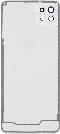 Capac Spate din Sticlă pentru Cameră Samsung Galaxy A22 5g A226 2021 Aftermarket Plus Alb