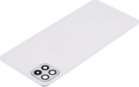 Capac Spate din Sticlă pentru Cameră Samsung Galaxy A22 5g A226 2021 Aftermarket Plus Alb