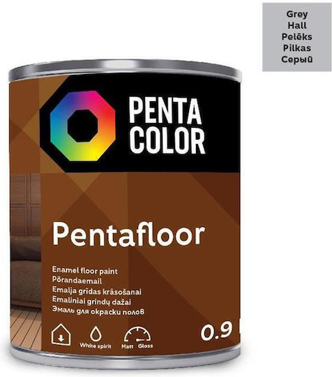 Pentacolor 0.9l Gray Glänzendes Metall-Holz Farben