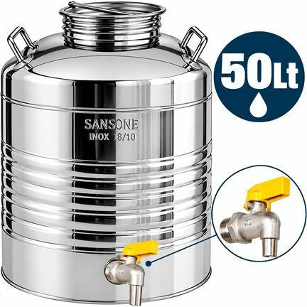 Sansone Δοχείο Inox Ανοικτού Τύπου Επίπεδο 50lt 004086