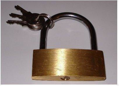 Vorel Bronze Padlock Brass with Key 60mm 1pcs