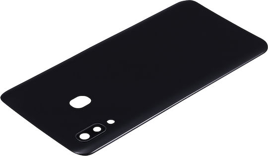 Capac Spate din Sticlă cu Lentilă pentru Cameră Samsung Galaxy A30 A305 2019 Aftermarket Plus Negru