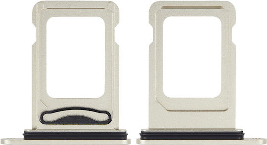 Dual-SIM-Kartenhalter iPhone 15 15 Plus Gelb