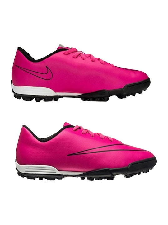 Mercurial Vortex TF Παιδικά Ποδοσφαιρικά Παπούτσια με Σχάρα Ροζ