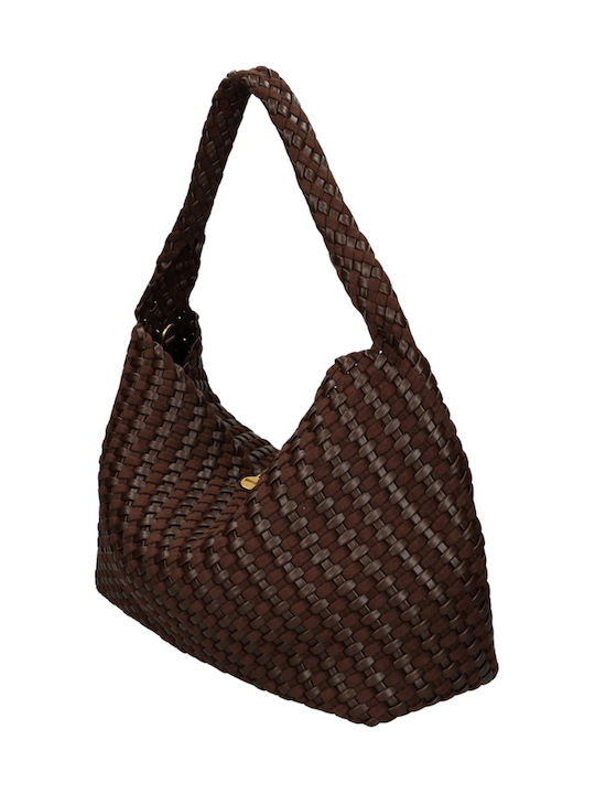Braune Damen-Schultertasche
