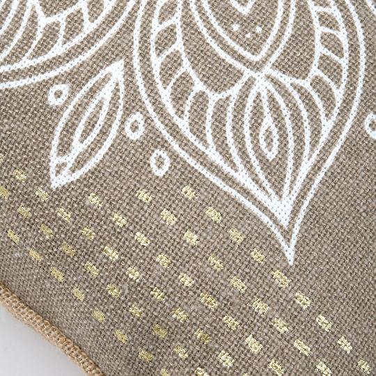 S-f Zen Sofa Cushion Made of 100% Cotton Taupe 45x45cm
