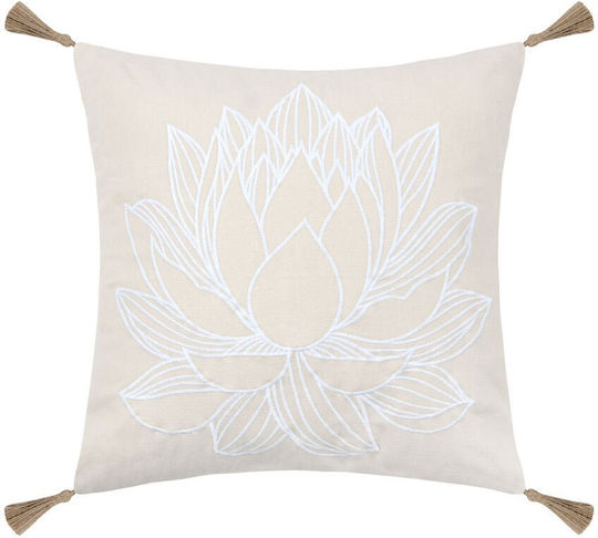 S-f Mekong Sofa Cushion in 100% Cotton Ecru 45x45cm