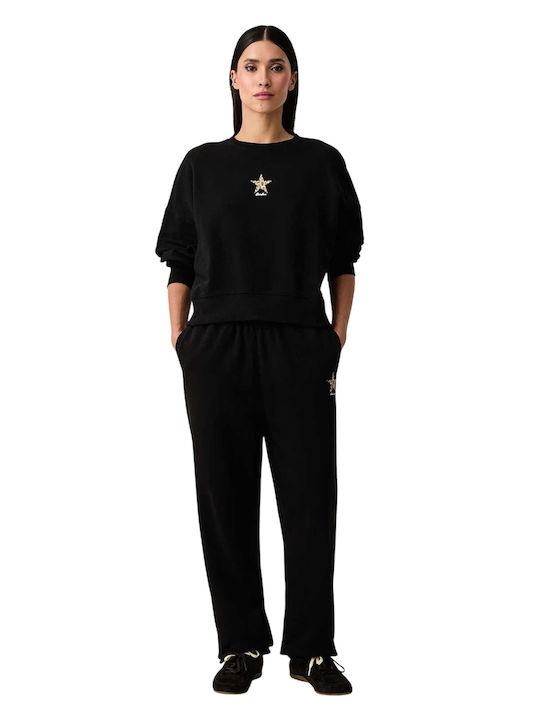 Star Παντελόνι Φόρμας με Λάστιχο Black