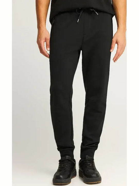 Pantaloni de Trening cu Elastic Negri