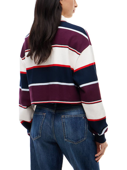Tommy Hilfiger Polo Ecru-Blau-Bordeaux