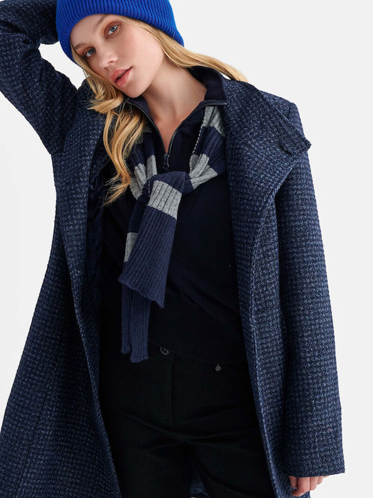 Damen-Kurzmantel Blau