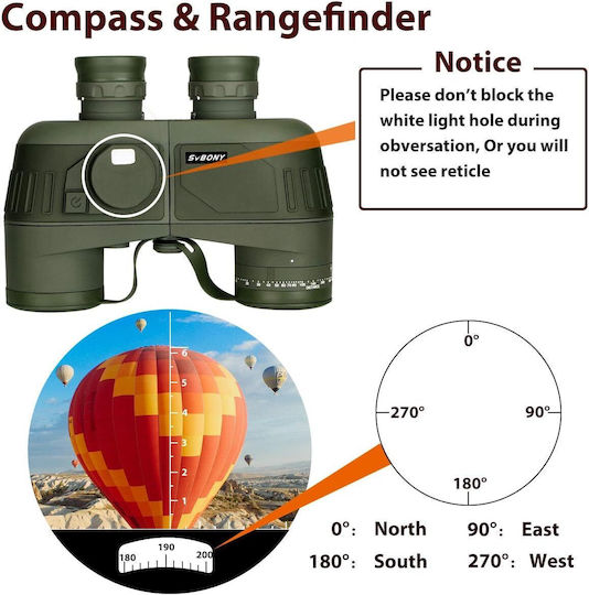 Compass Водоустойчиви бинокли 7x50 mm Porro