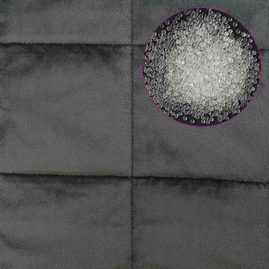 vidaXL Fleece Double Blanket 200x225cm Anthracite
